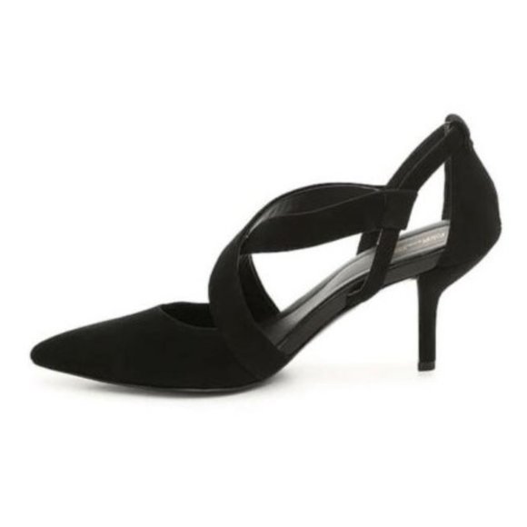 Women NIB DVF 7.5 Kid Suede MARTINA Pump Heels Leather